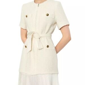 Joana Belted Pleated-Hem Dress
Parisian chic